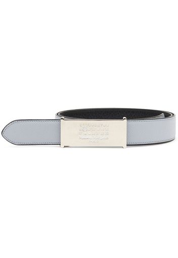 Maison Margiela leather buckle belt - Blue