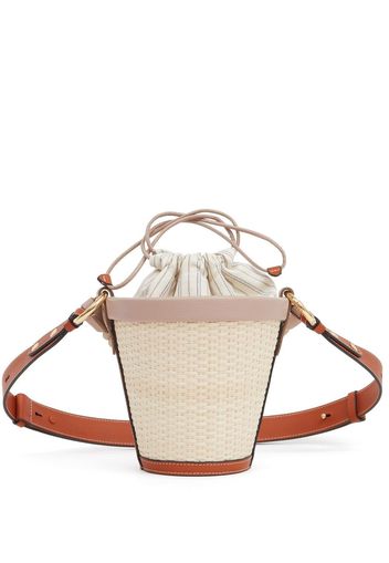 Maison Margiela woven mini bucket bag - Neutrals