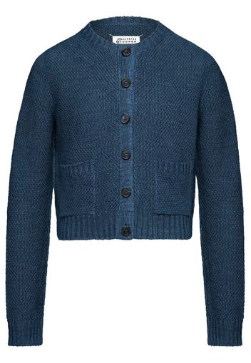 Maison Margiela knitted long-sleeve cardigan - Blue