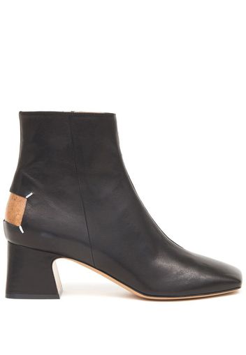 Maison Margiela square-toe heeled boots - Black