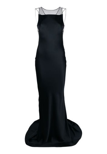 Maison Margiela square-neck open-back gown - Black