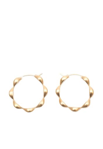 Maison Margiela polished hoop earrings - Gold