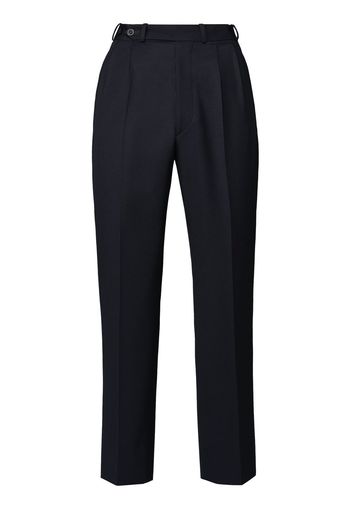 Maison Margiela pressed-crease straight-leg trousers - Blue