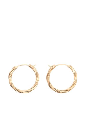 Maison Margiela twist-detail hoop earrings - Gold