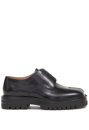 Maison Margiela split-toe leather lace-up shoes - Black