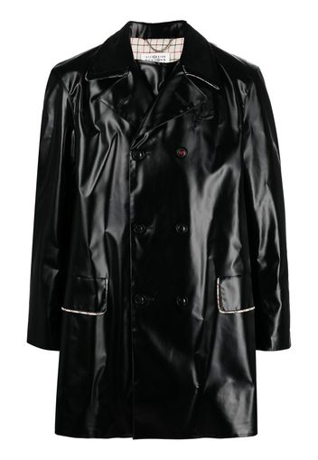 Maison Margiela coated double-breasted coat - Black