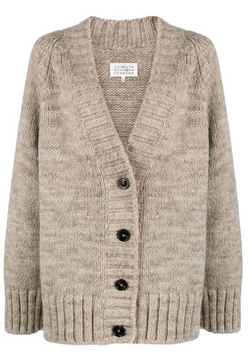 Maison Margiela chunky-knit oversize cardigan - Neutrals