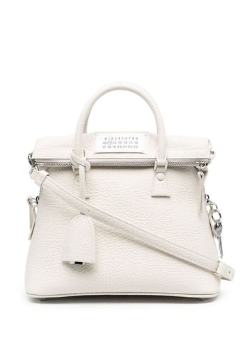 Maison Margiela small 5AC structural zipped tote bag - White