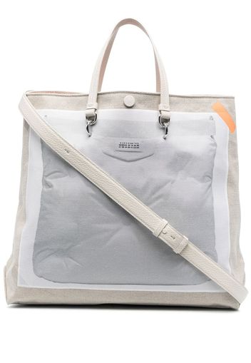 Maison Margiela graphic-print tote bag - Neutrals