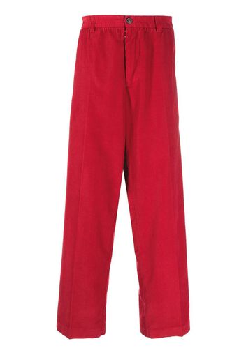 Maison Margiela wide-leg corduroy trousers - Red