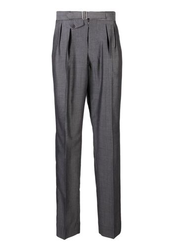 Maison Margiela belted tapered trousers - Grey