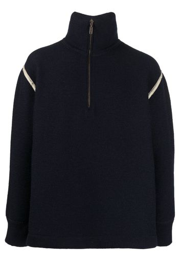 Maison Margiela high-neck long-sleeve jumper - Blue