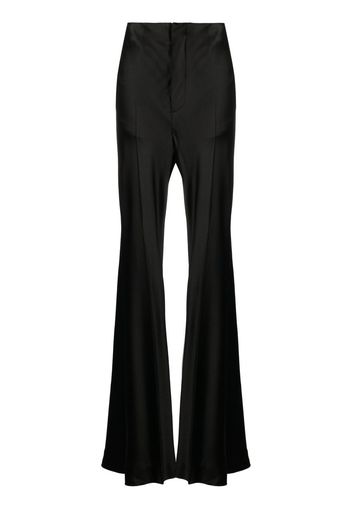 Maison Margiela Satin pleated trousers - Black