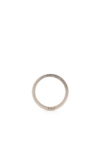 Maison Margiela two-tone engraved single earrings - Silver