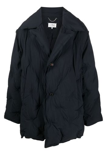 Maison Margiela embossed-detail padded coat - Black