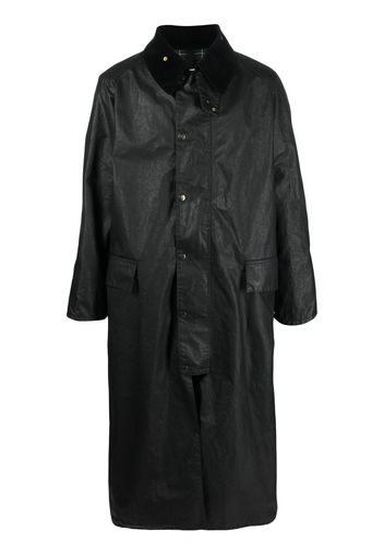 Maison Margiela wax-coated trench coat - Black
