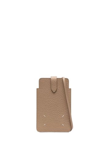 Maison Margiela four stitch-logo shoulder bag - Brown