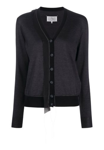 Maison Margiela V-neck button-fastening cardigan - Black