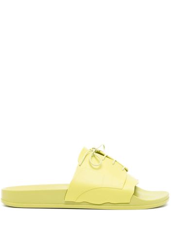 Maison Margiela lace-up pool slides - Green