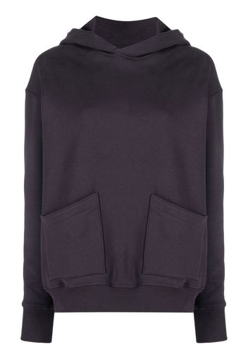 Maison Margiela pouch-pockets cotton hoodie - Purple