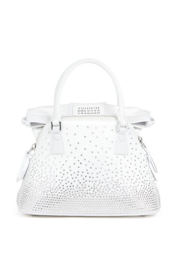 Maison Margiela crystal-embellished tote bag - White