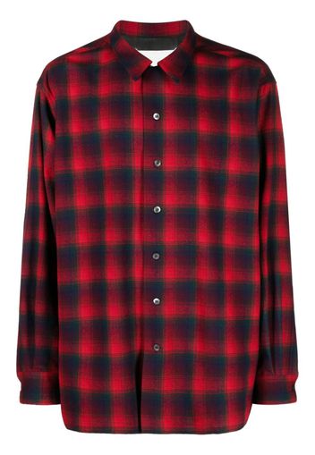 Maison Margiela checked long-sleeve shirt - Red