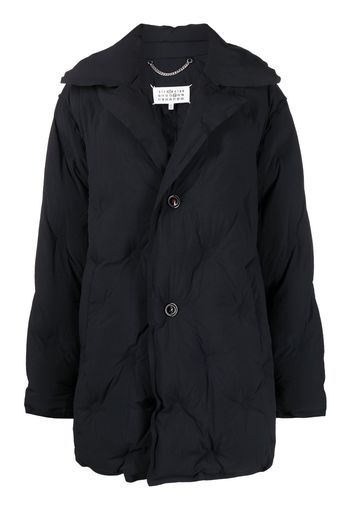 Maison Margiela spread-collar padded puffer jacket - Black
