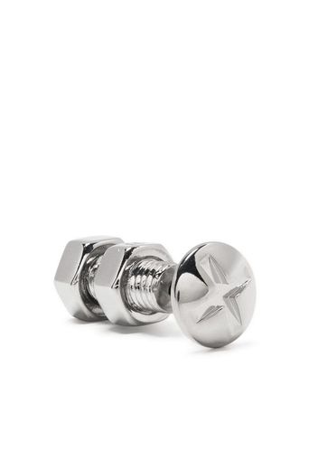 Maison Margiela screw-shaped barbell earring - Silver