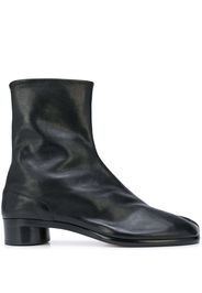 low heel leather Tabi boots