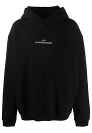 flipped logo hoodie