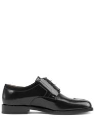 black Tabi leather Derby shoes