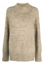 Maison Margiela roll-neck rib-trimmed jumper - Green