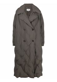 Maison Margiela double-breasted quilted coat - Green