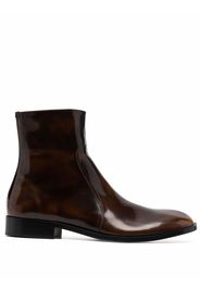 Maison Margiela round toe boots - Brown