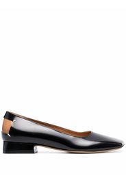 Maison Margiela square-toe ballerina shoes - Black