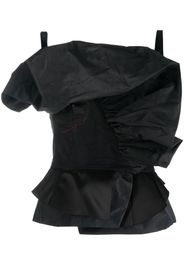 Maison Margiela sculptural peplum top - Black