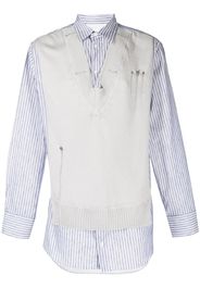 Maison Margiela destroyed spliced knit shirt - Grey