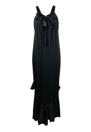 Maison Margiela contrast-stitching maxi dress - Blue