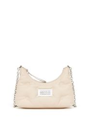 Maison Margiela logo-patch quilted shoulder bag - White