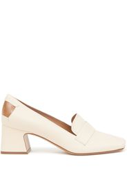 Maison Margiela square-toe leather moccasin - White