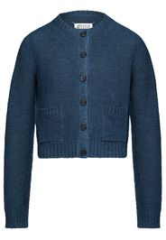 Maison Margiela knitted long-sleeve cardigan - Blue