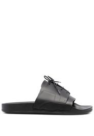 Maison Margiela lace-up rubber slides - Black