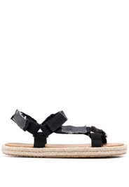 Maison Margiela touch-strap flat sandals - Black
