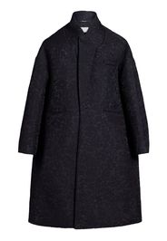 Maison Margiela patterned-jacquard oversized coat - Black