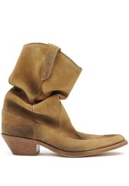 Maison Margiela Tabi split-toe leather boots - Brown