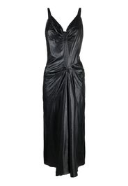 Maison Margiela gathered midi dress - Black