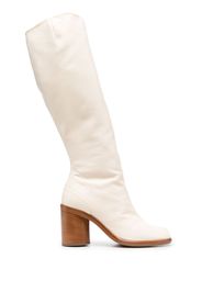 Maison Margiela Tabi 80mm leather boots - Neutrals