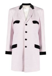 Maison Margiela single-breasted long blazer - Pink