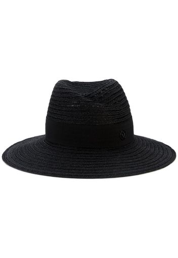 Black Straw Virginie hat