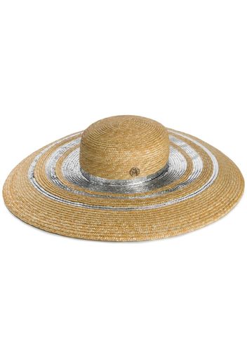 Maison Michel bianca capeline hat - Neutrals